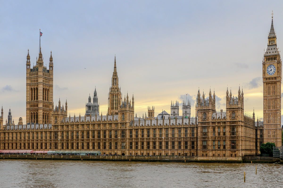 Big Ben with Beautiful Sky In UK Print 100% Australian Made