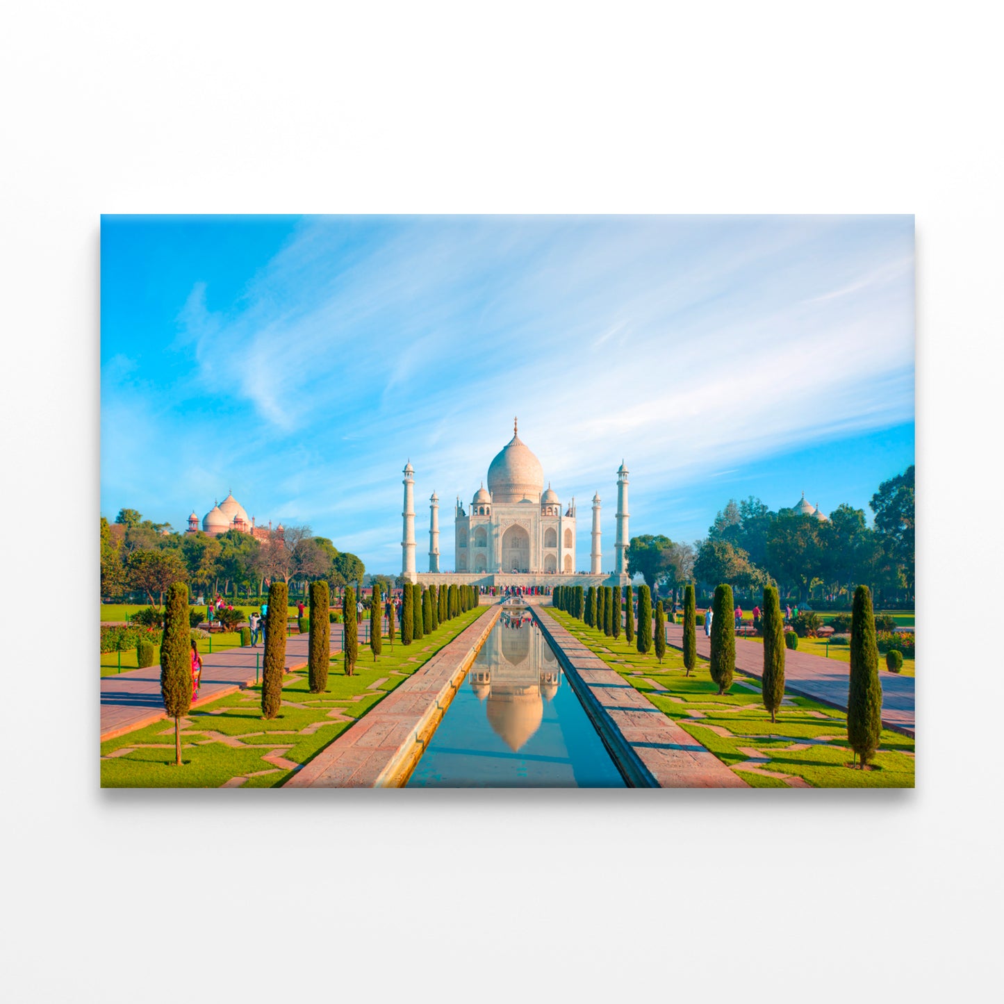 Taj Mahal Reflection in Water Wall Art Decor 100% Australian Made