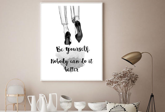 Be Yourself Quote Design Home Decor Premium Quality Poster Print Choose Your Sizes
