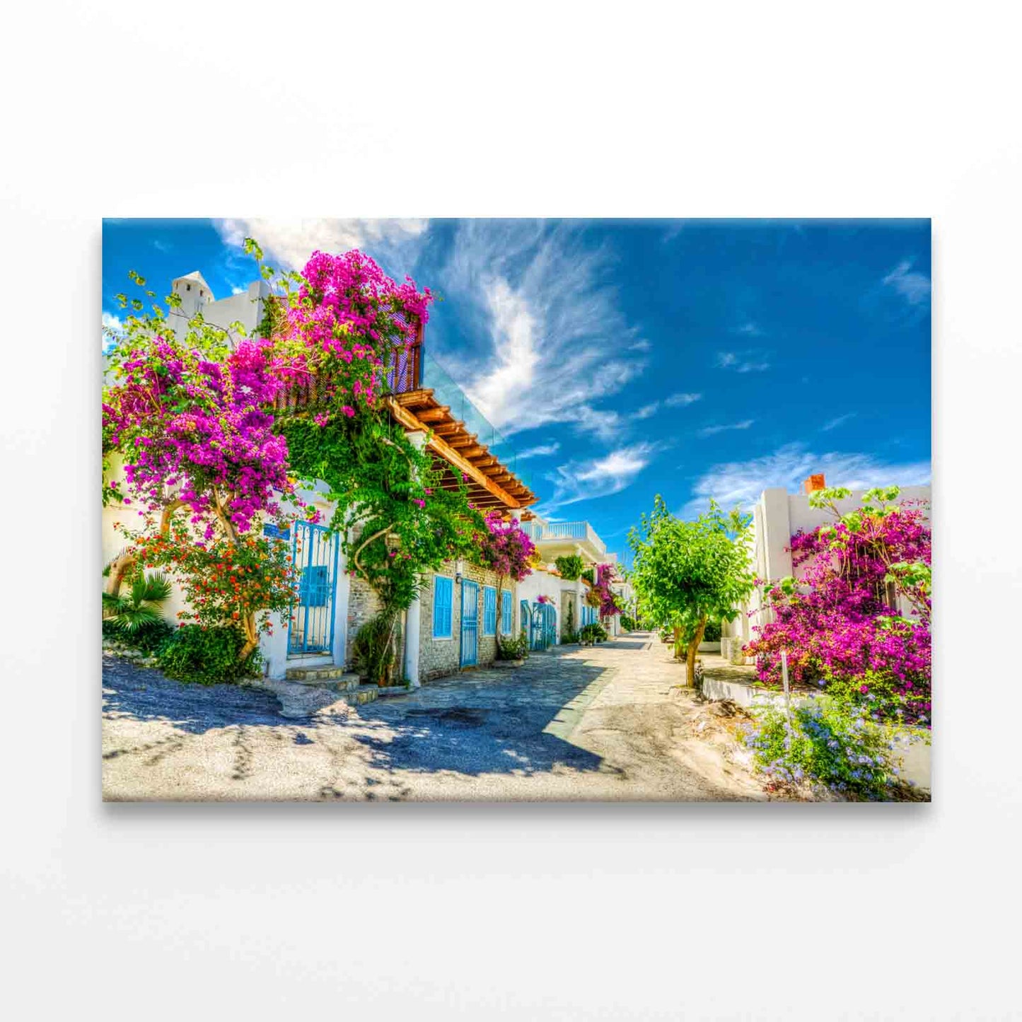Bodrum Street View, Turkey (HDR) Wall Art Decor 100% Australian Made
