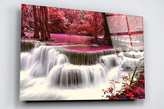 Thailand Forest Waterfall Acrylic Glass Print Tempered Glass Wall Art 100% Made in Australia Ready to Hang
