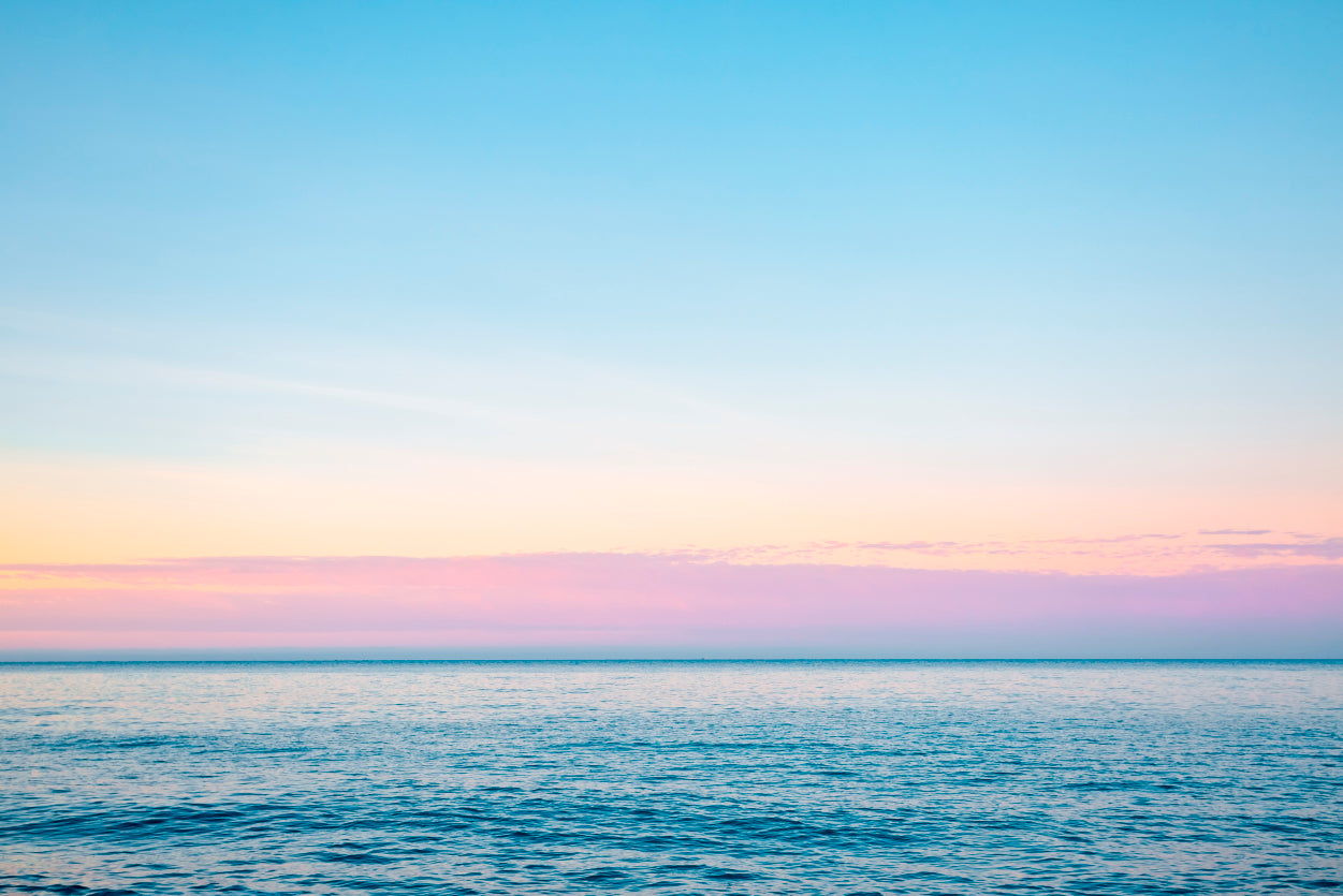 Calm Sea in Soft Morning Light Sicily Italy Europe 90x60cm Print 100% Australian Made - Bella Home Decor