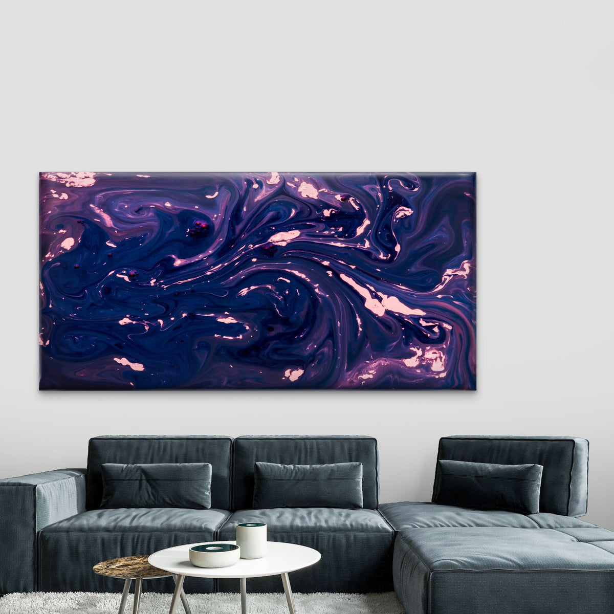 Abstract Fluid Art Background Wall Art Canvas Office Home Room Framed 120x60cm