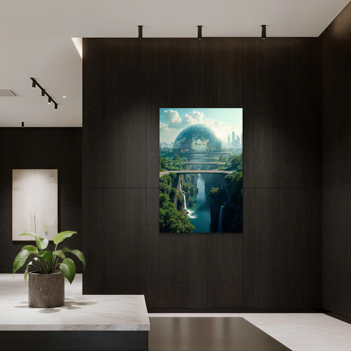 Spectacular Sci Fi Landscape 40x60cm Metal Print Ready to Hang