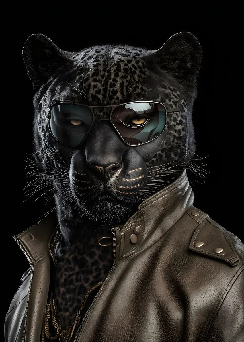 Black Panther Leather Suit Fashion Home Decor Premium Quality Poster Print Choose Your Sizes - Bella Home Decor