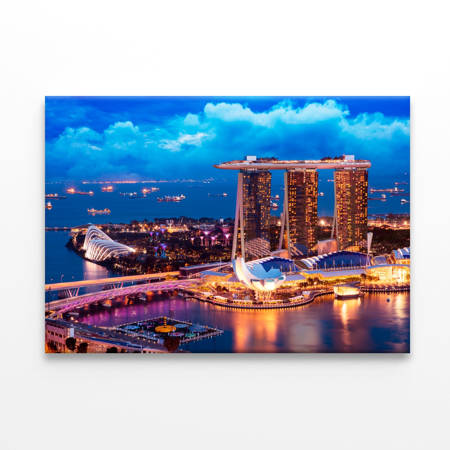 Singapore Cityscape at Marina Bay Wall Art Decor 100% Australian Made