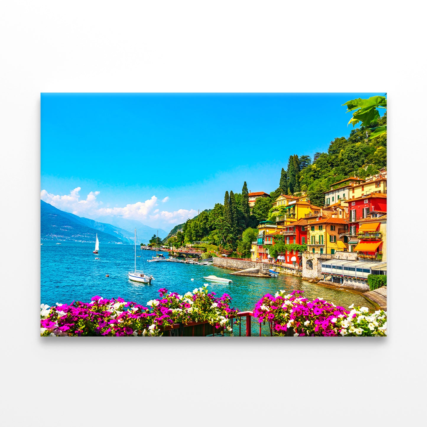 Varenna Town on Lake Como, Italy Wall Art Decor 100% Australian Made