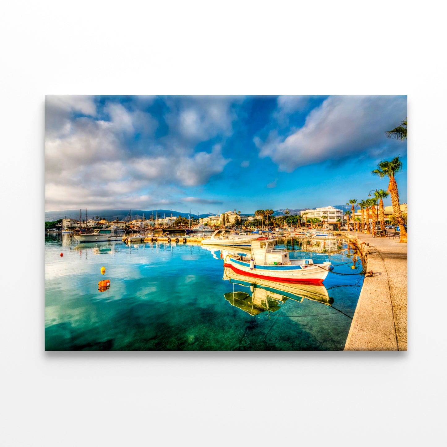 Kos Town Harbour Kos Island Wall Art Decor 100% Australian Made