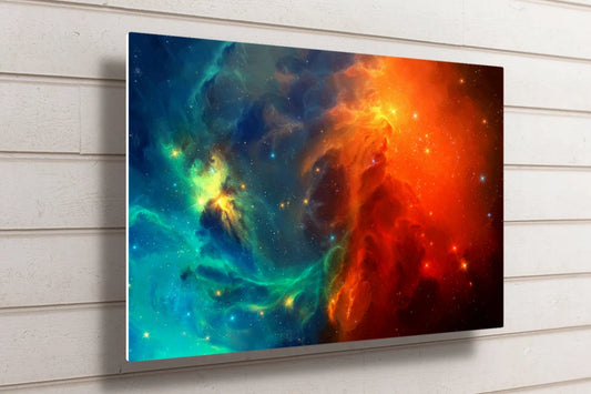 Space Nebula Wall Art UV Direct Aluminum Print Australian Made Quality