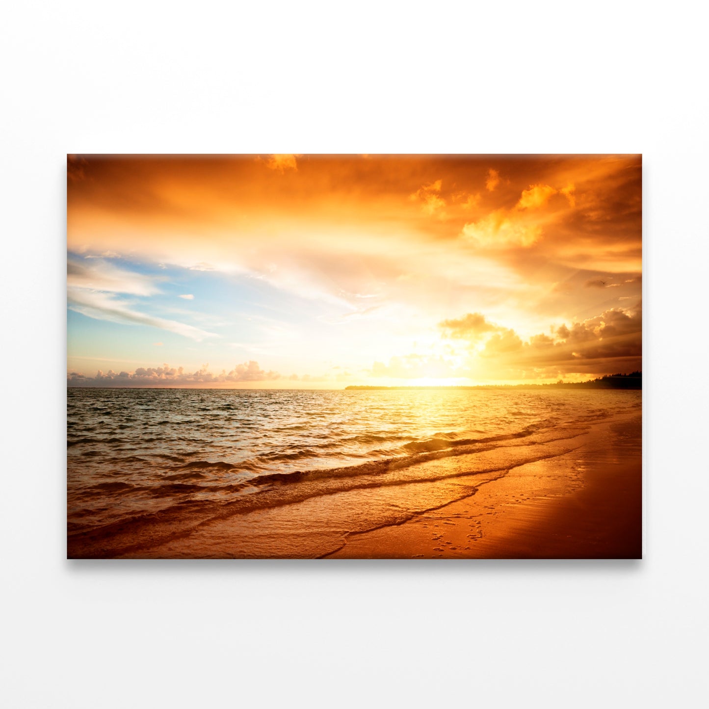 Sunrise and Atlantic Ocean Wall Art Decor 100% Australian Made