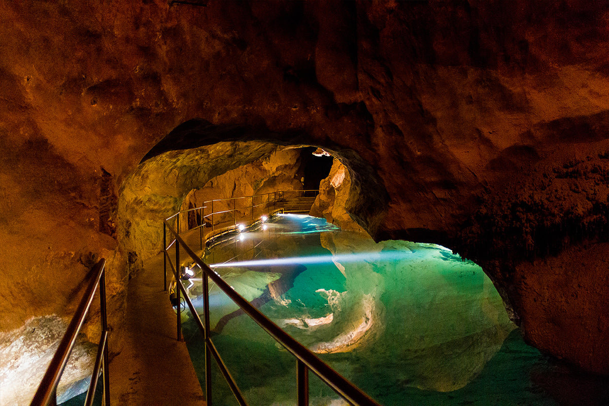 The Pool of Reflections inside River Cave, Oberon, Australia Wall Art Decor 100% Australian Made