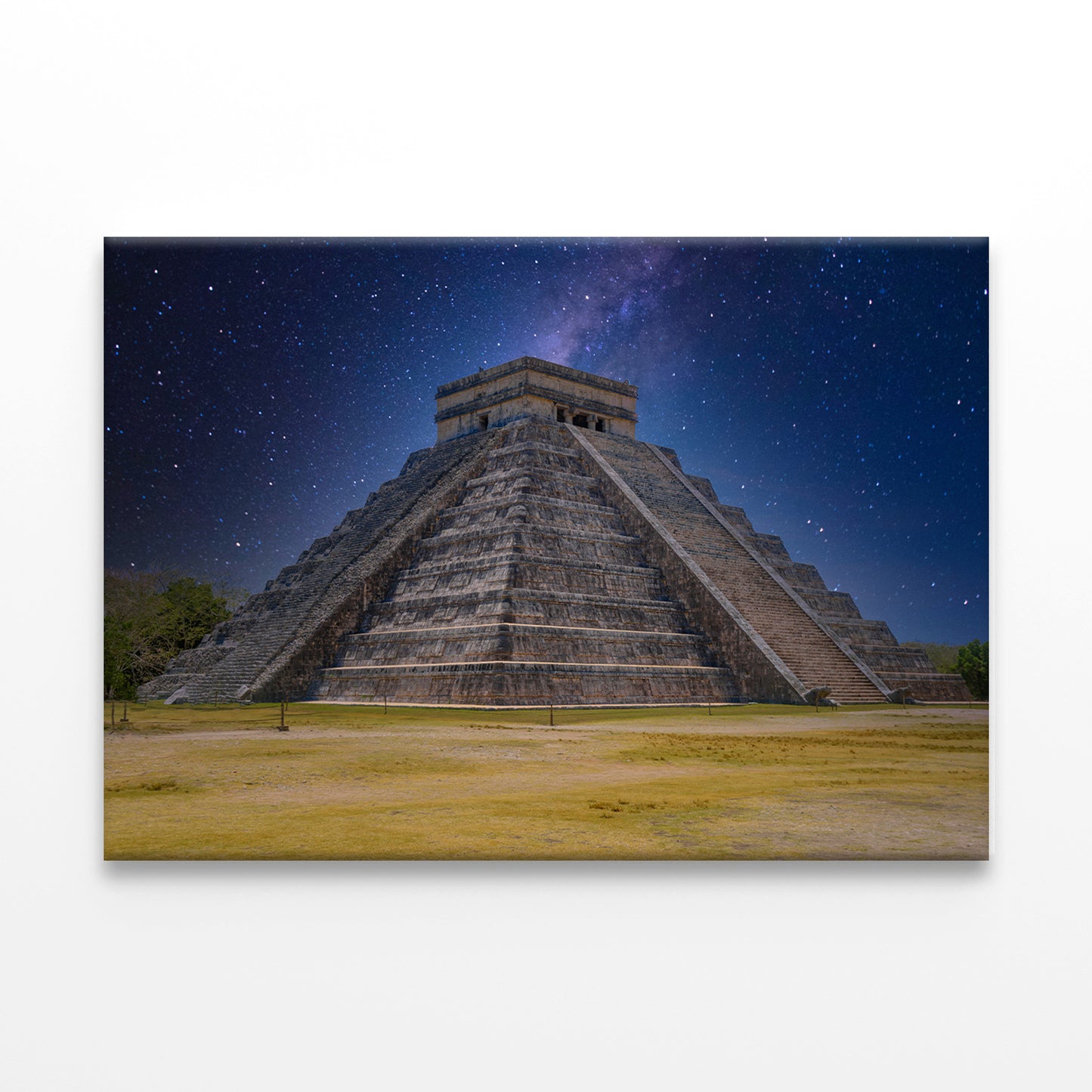Kukulcan Pyramid at Night Wall Art Decor 100% Australian Made