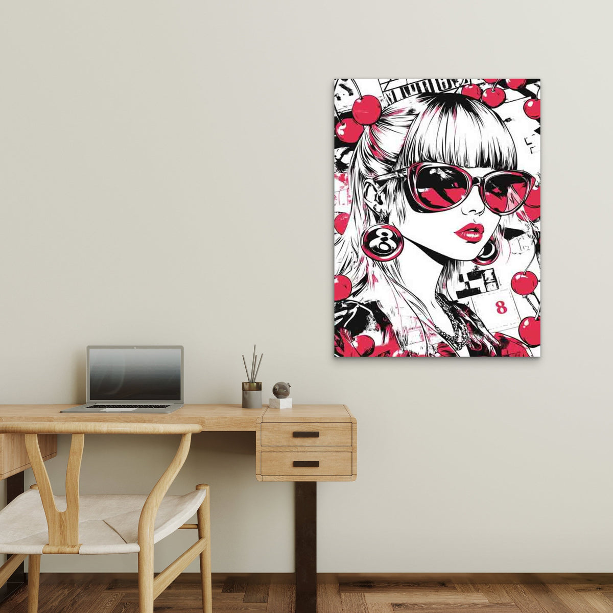 Lookout Wearing Pink Glasses 40x60cm Metal Print Ready to Hang