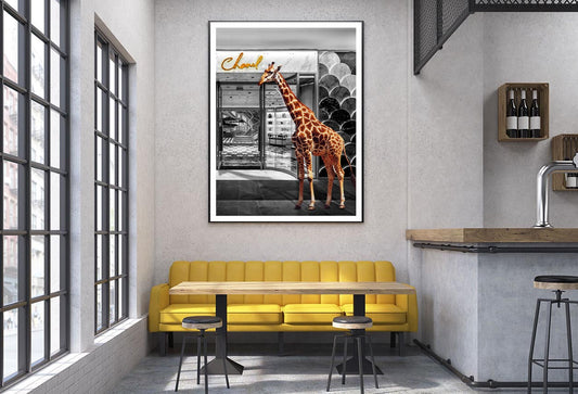 Store With Giraffe Design Home Decor Premium Quality Poster Print Choose Your Sizes