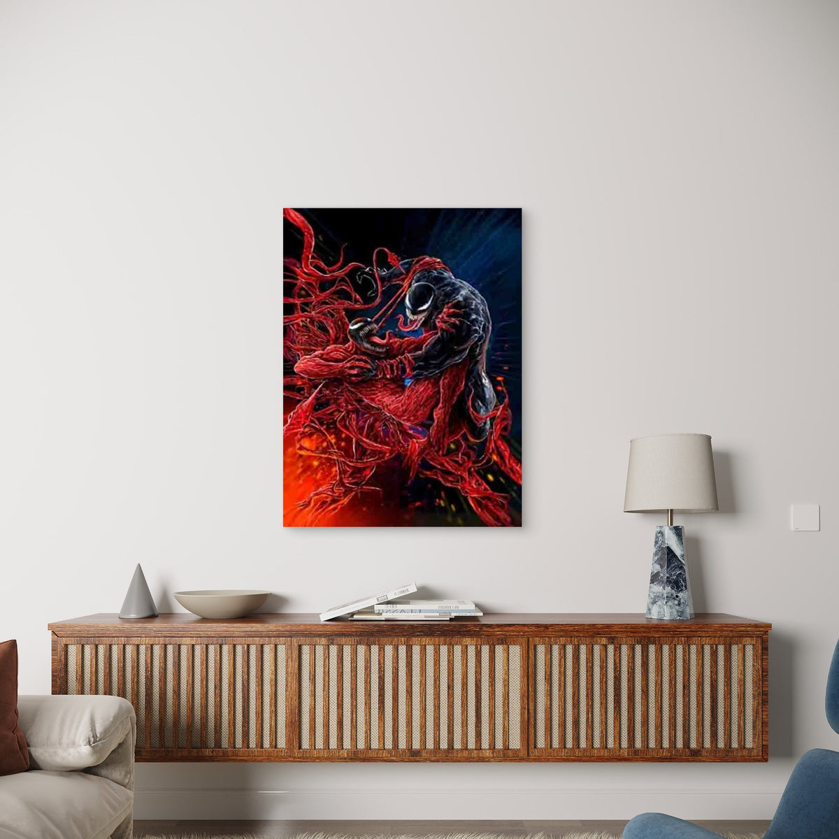Two Fantasy Characters Metal Print Ready to Hang