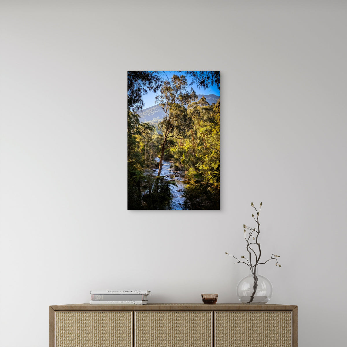 Yarra River Warburton Victoria Bushland Stream 40x60cm Metal Print Ready to Hang