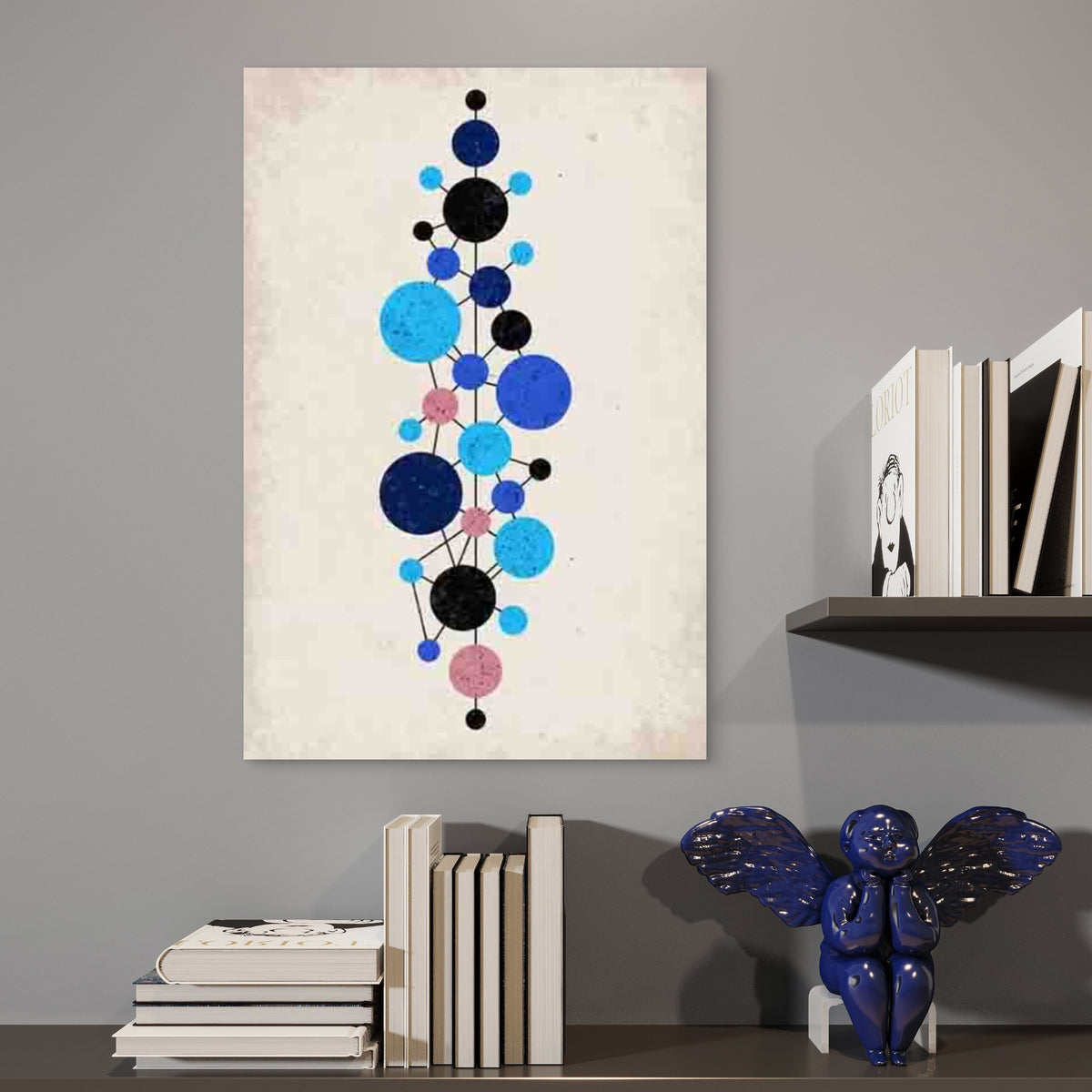Featuring an Abstract Geometric Design Metal Print Ready to Hang