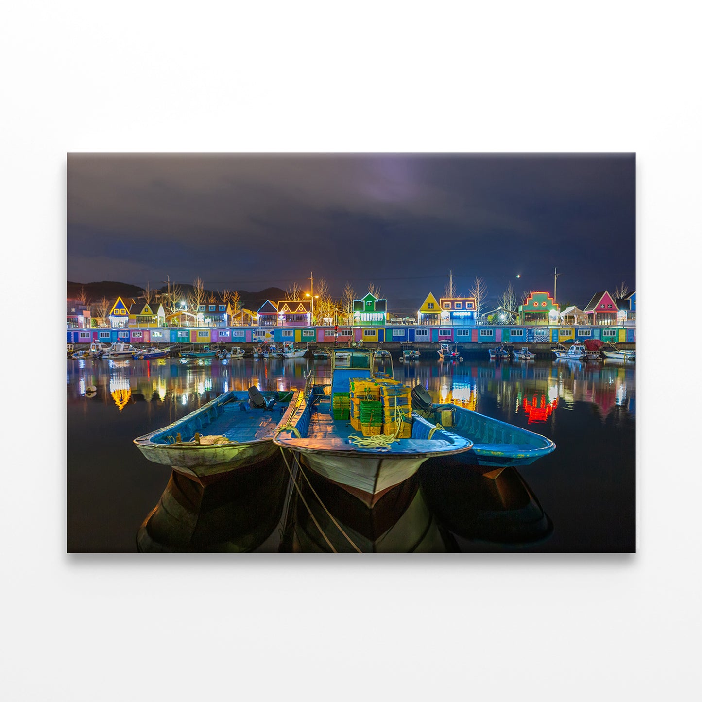 Jangrim Port Night View, Busan Wall Art Decor 100% Australian Made