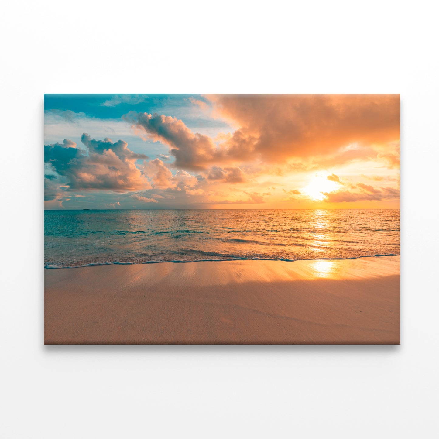 Closeup Beach Sunset Tropical Sky Wall Art Decor 100% Australian Made