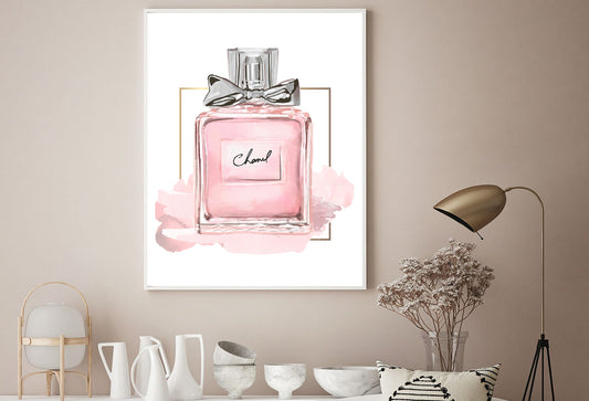 Pink Perfume Bottle Watercolor Print 100% Australian Made