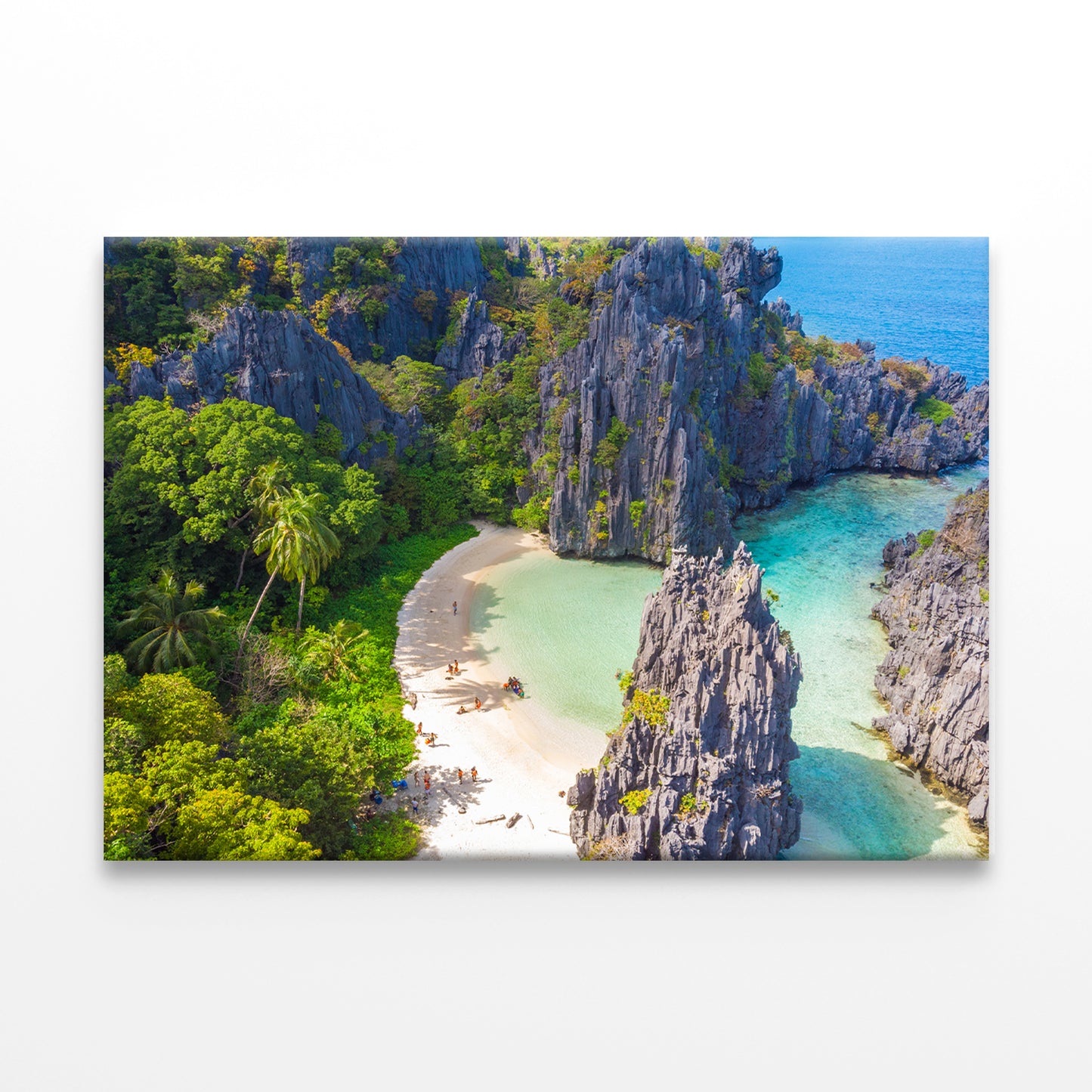 Hidden Beach Aerial View, El Nido Wall Art Decor 100% Australian Made