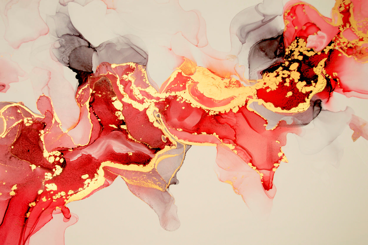 Beautiful Oriental Alcohol Ink Print 100% Australian Made