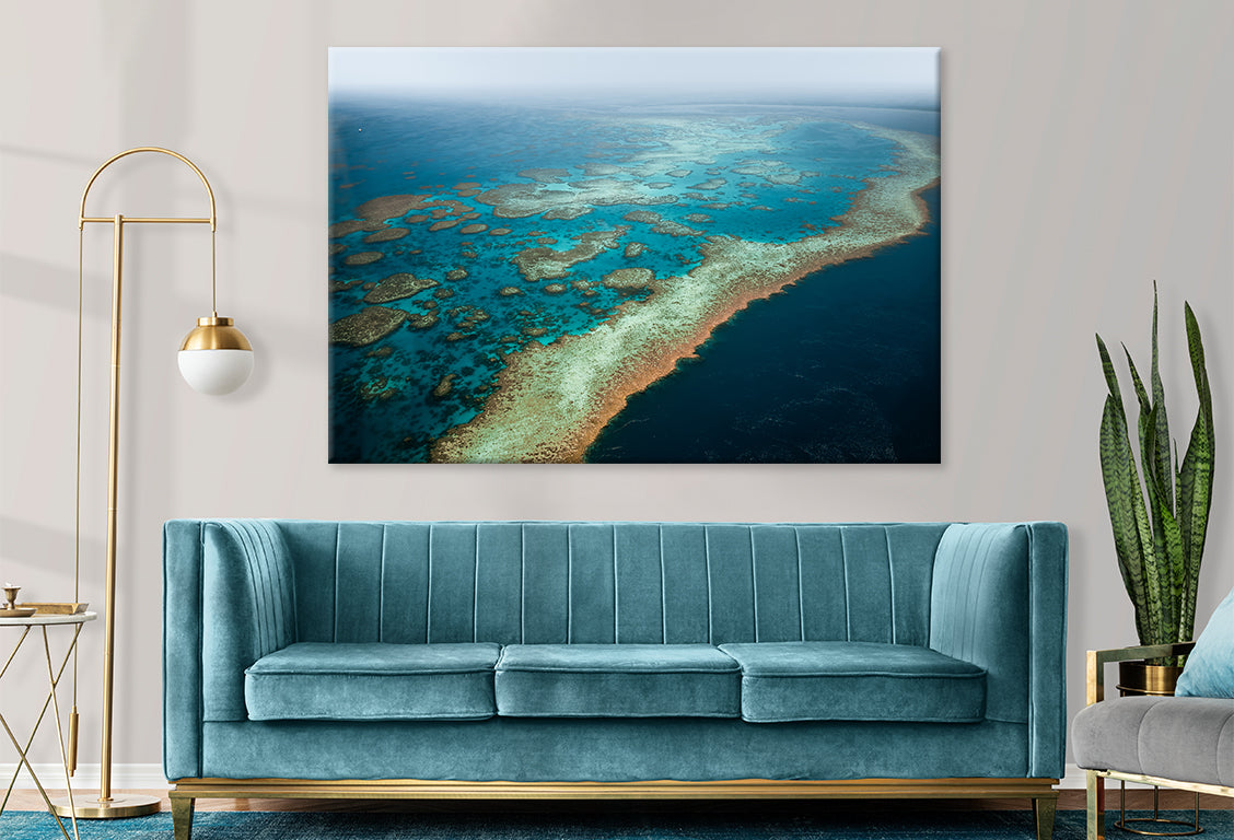 Picture of Aerial Whitsundays Great Barrier Reef Queensland Wall Art Decor 100% ...