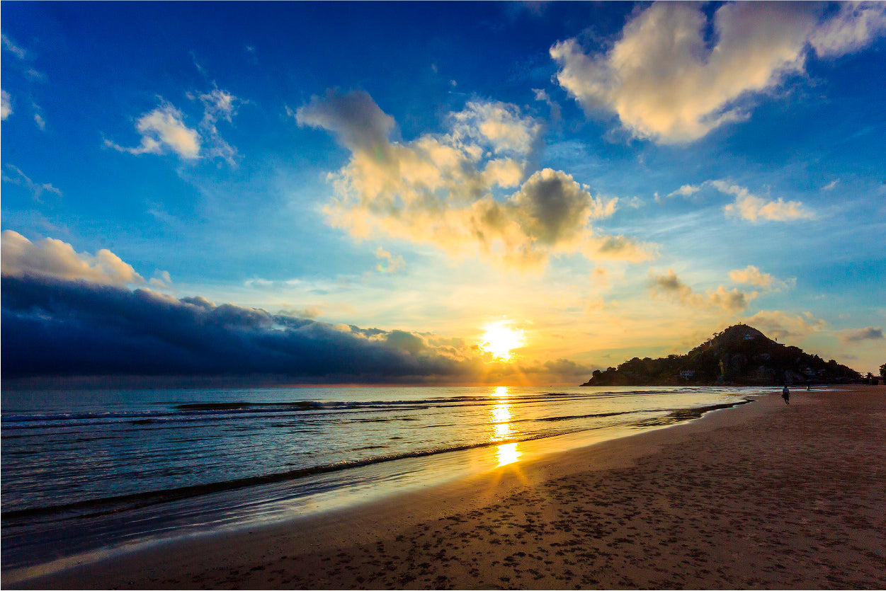 Beautiful Sunset Beach Scenery in Thailand 90x60cm Print 100% Australian Made - Bella Home Decor