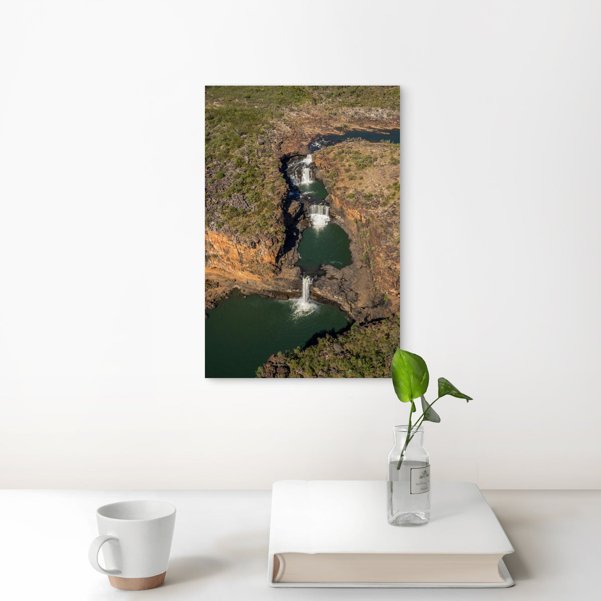 Aerial View of Mitchell Falls in the Kimberley 40x60cm Metal Print Ready to Hang