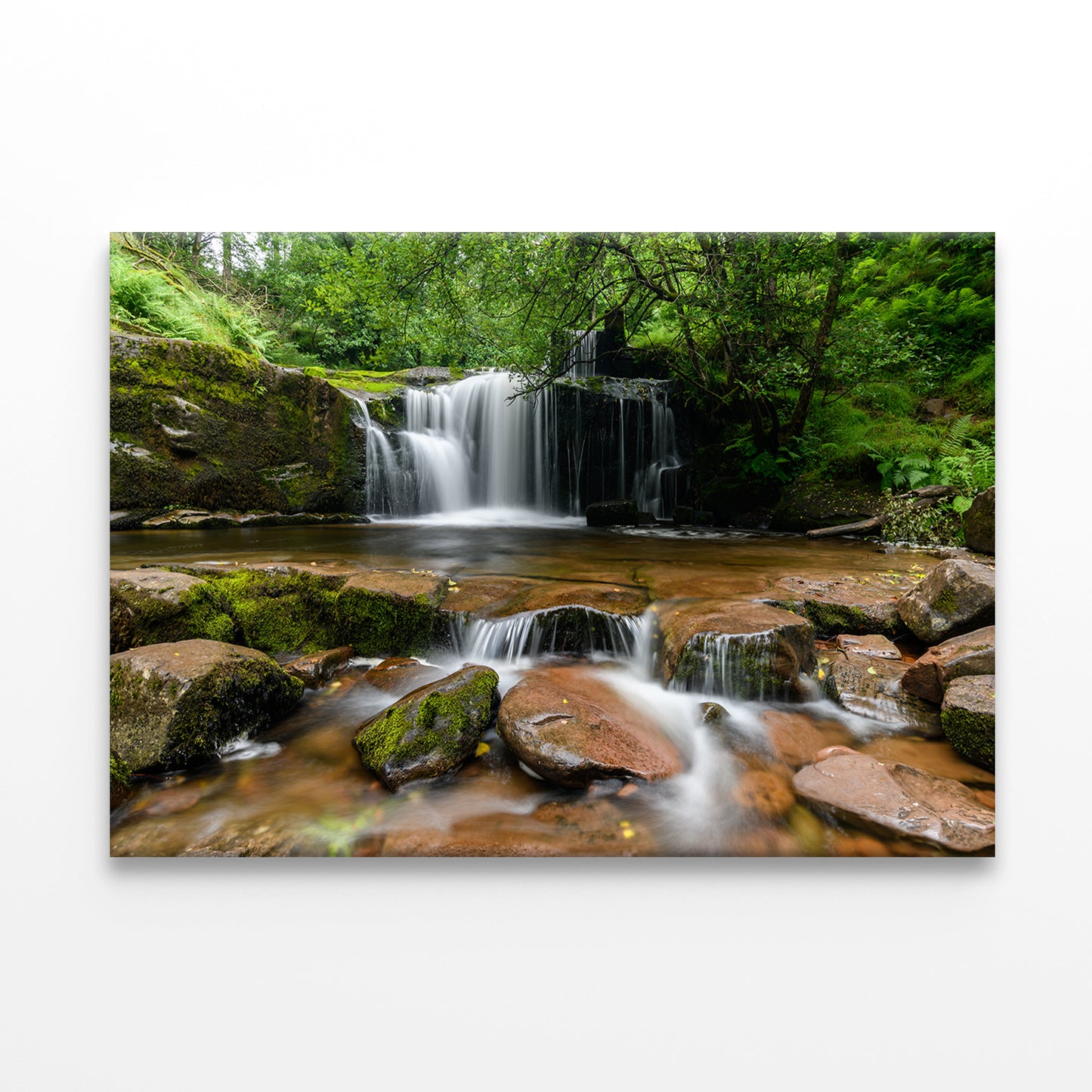 Brecon Beacons Waterfall View Wall Art Decor 100% Australian Made