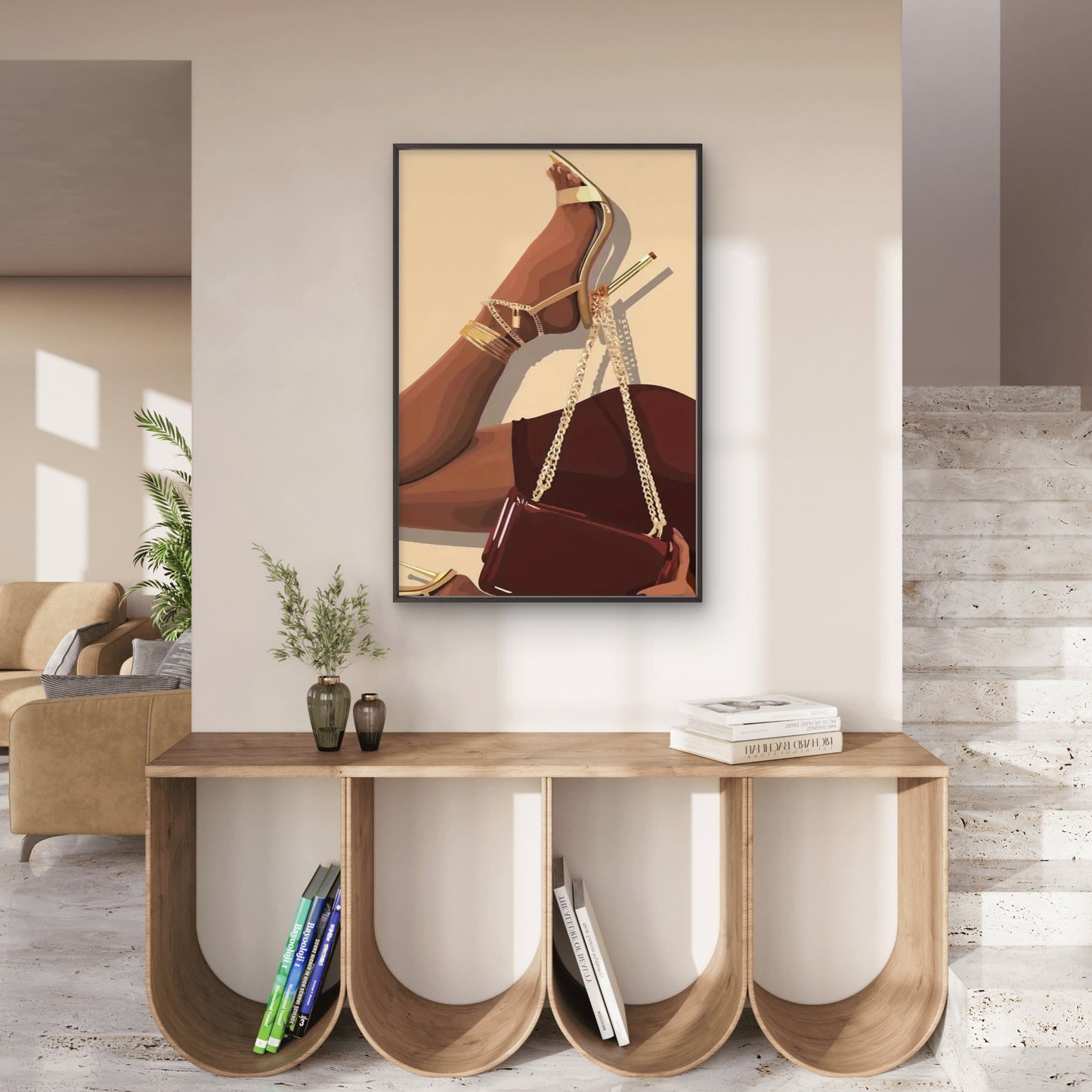 Bohemian Female High Heel Art Fashion Home Decor Premium Quality Poster Print Choose Your Sizes