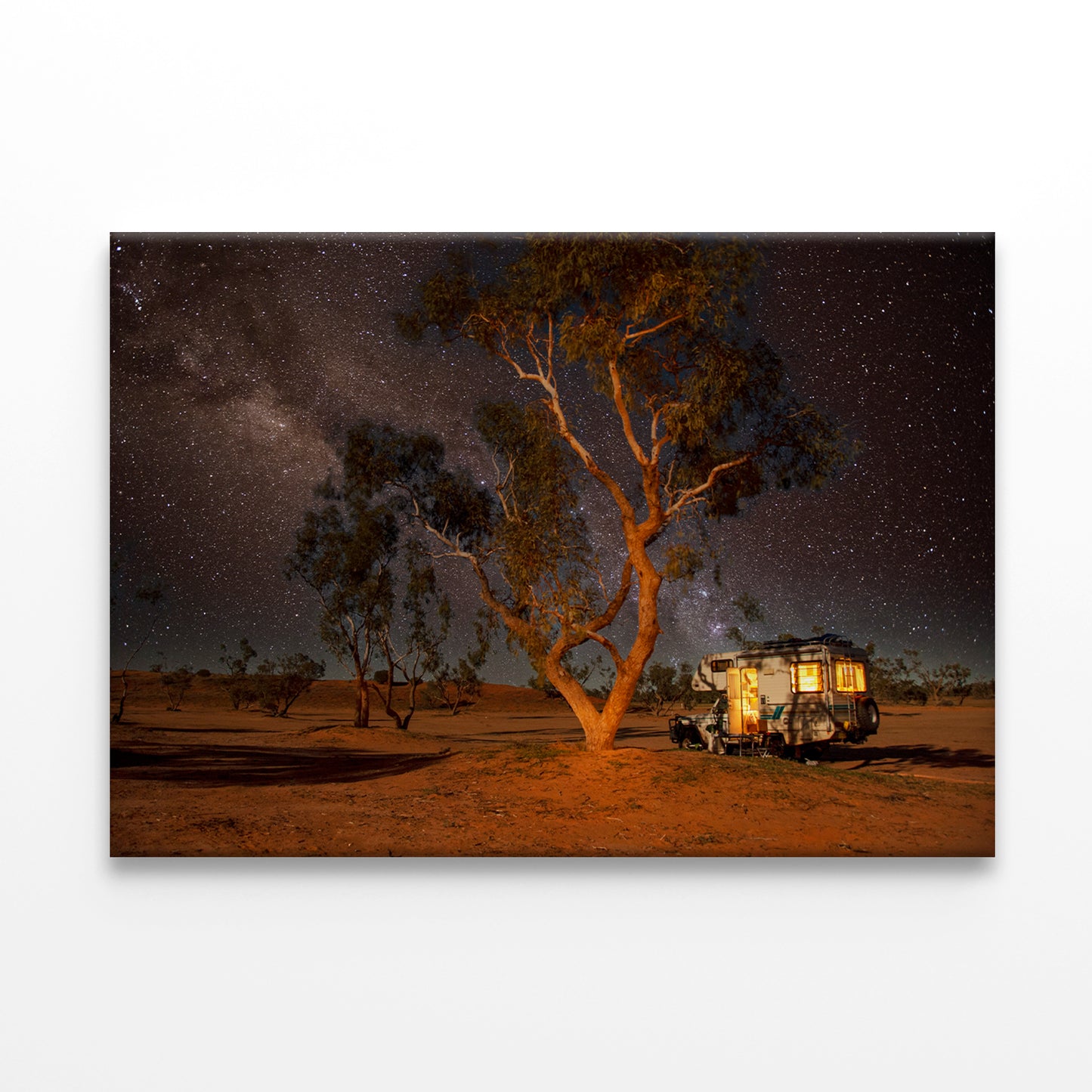 Strzelecki Desert Night Camping Wall Art Decor 100% Australian Made