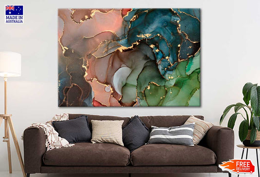 Natural Luxury Abstract Waves Print 100% Australian Made