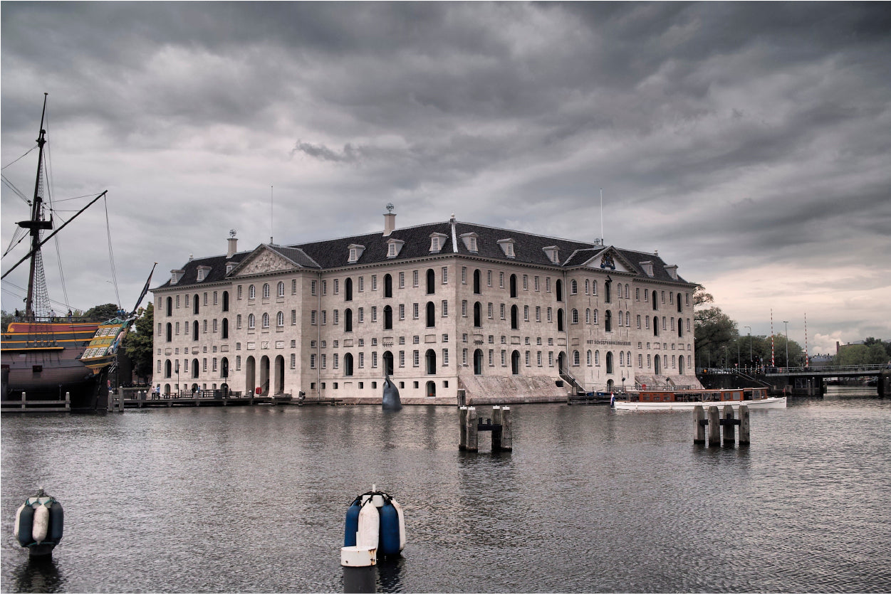 Maritime Museum Black & White 90x60cm Print 100% Australian Made - Bella Home Decor