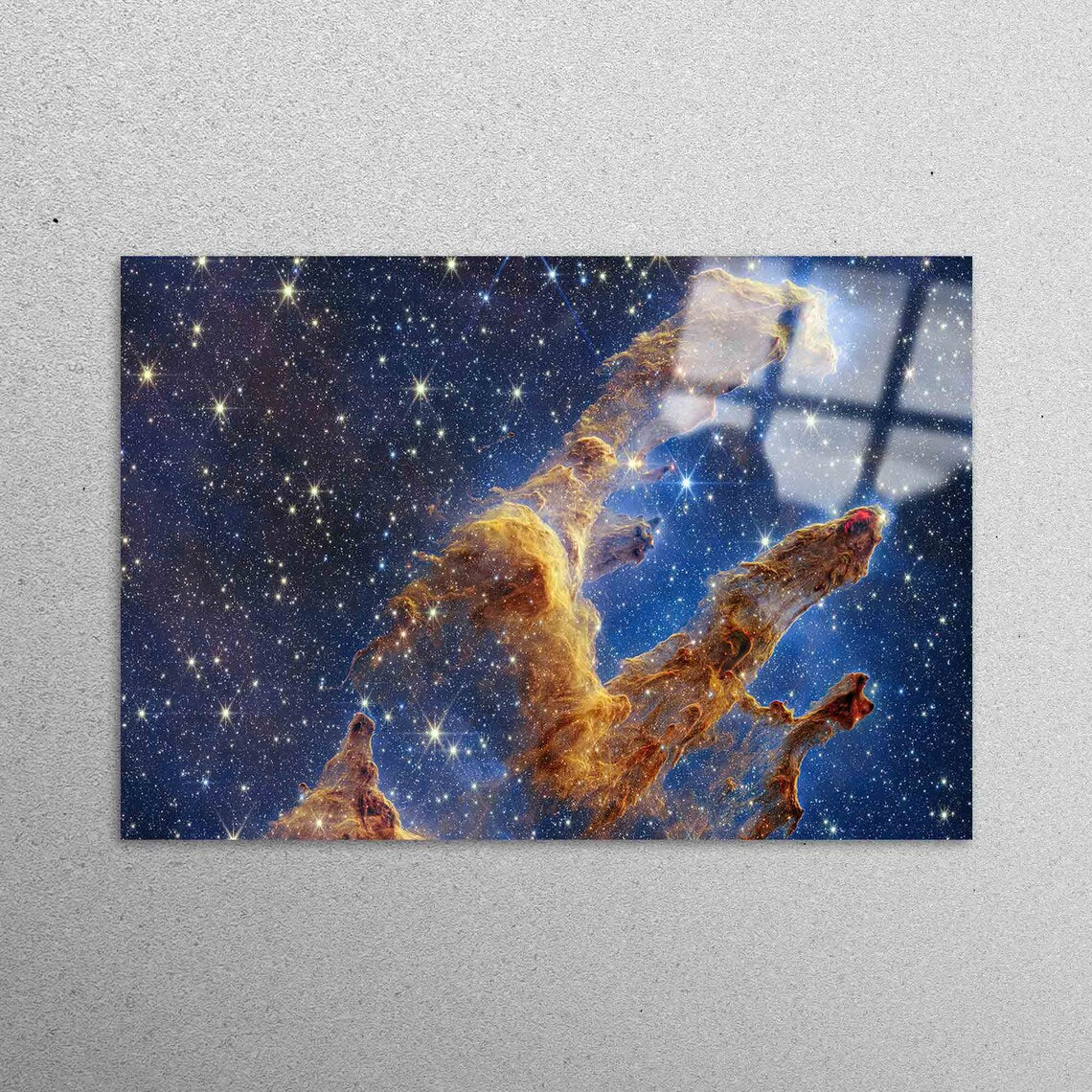 Space Telescope Wall Art Acrylic Glass Print Tempered Glass Wall