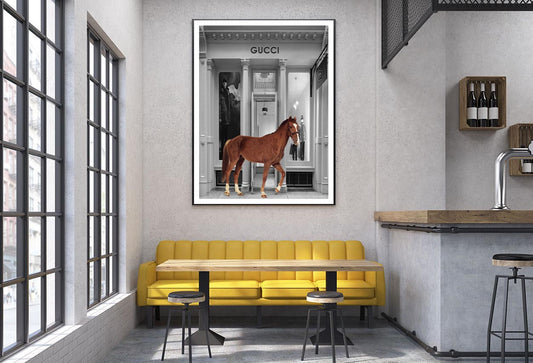 Store With Horse Design Home Decor Premium Quality Poster Print Choose Your Sizes