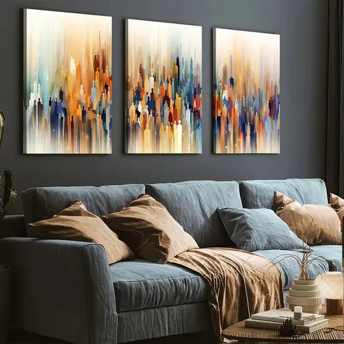 3pcs Artistic Modern Abstract Figure Colorful Wall Art Set Canvas Unframed - High Quality Print 100% Australian Made Wall Canvas