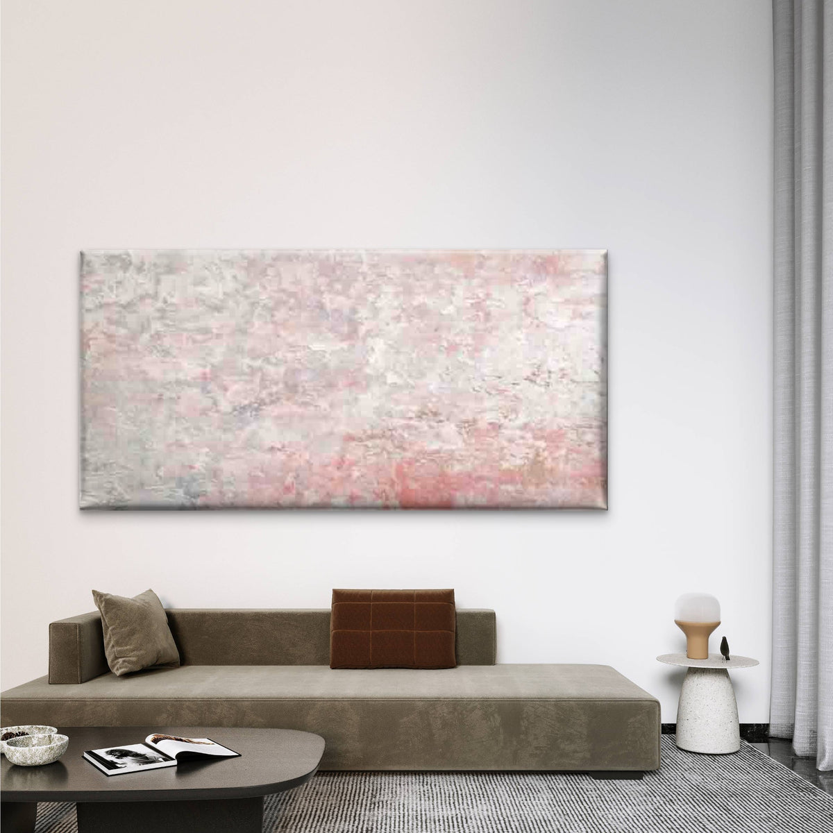 Pastel Abstract Design Wall Art Canvas Office Home Room Framed 120x60cm