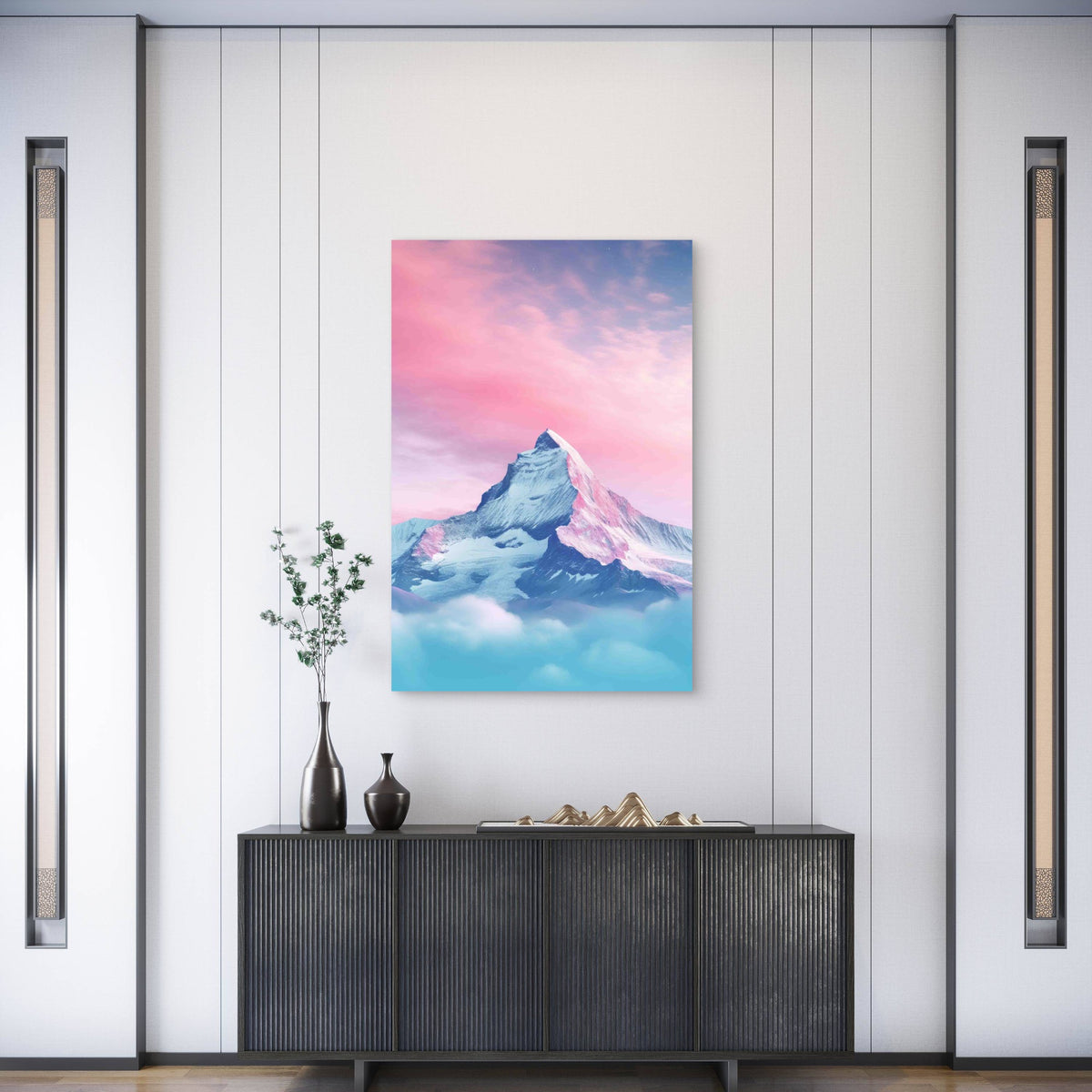 Natural Mountain Formation 40x60cm Metal Print Ready to Hang