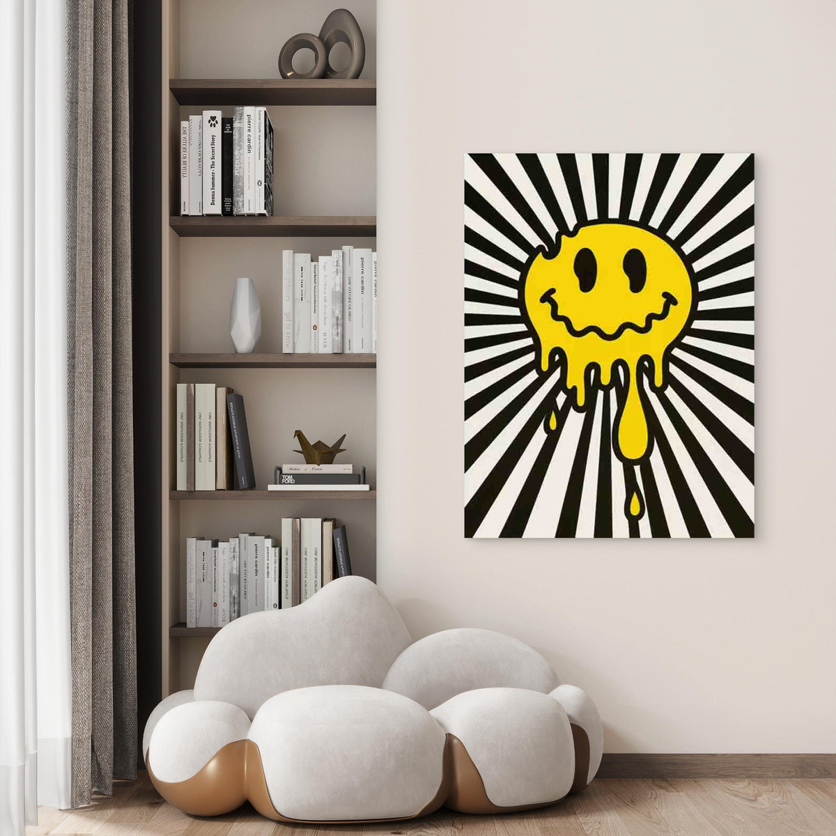 Dripping Smile 40x60cm Metal Print Ready to Hang