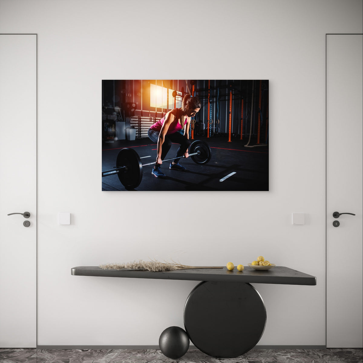 Built By Discipline Gym Motivation 5mm Plastic Poster Ready to Hang 90x60cm