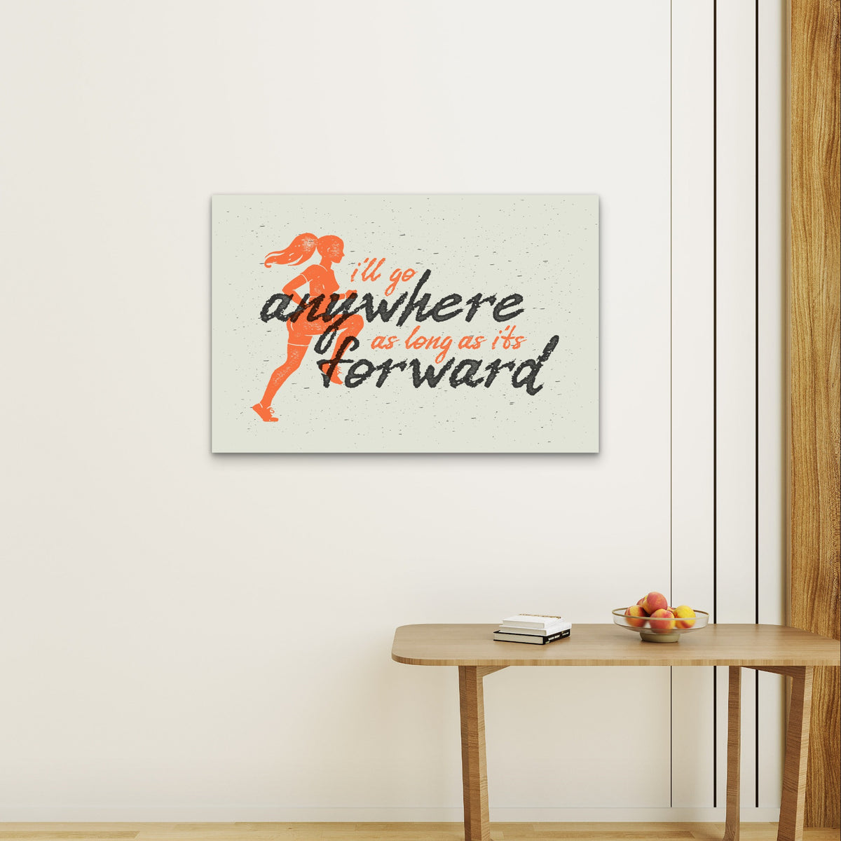Fitness Workout Saying Typography Sign 5mm Plastic Ready to Hang 90x60cm