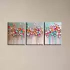 3pcs Modern Colorful Noble Petals Wall Art Set Canvas Framed 40x60cm - High Quality Print 100% Australian Made Wall Canvas Ready to Hang