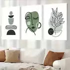 3pcs Minimalist Monochrome Botanical design Wall Art Set Canvas Framed 60x90cm - High Quality Print 100% Australian Made Wall Canvas Ready to Hang