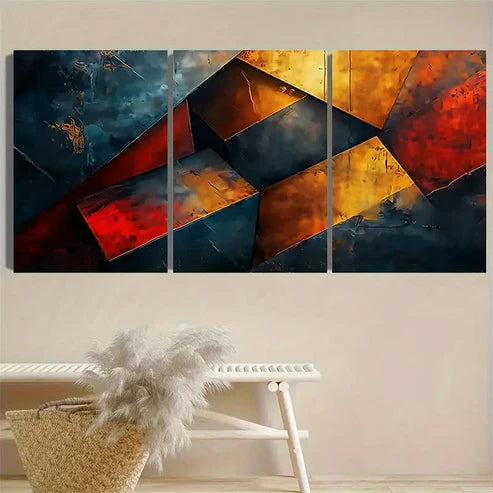 3pcs Large Modern Abstract Wall Art Set Canvas Unframed - High Quality Print 100% Australian Made Wall Canvas