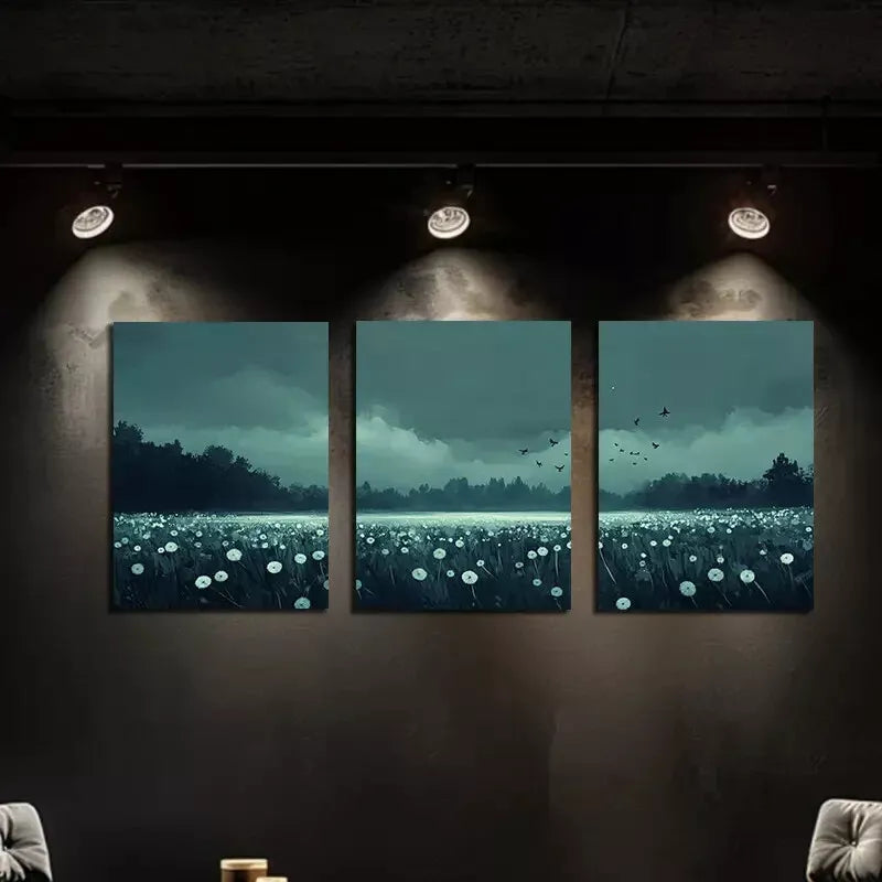 3pcs Charming Dandelion Canvas Framed 40x60cm - High Quality Print 100% Australian Made Wall Canvas Ready to Hang