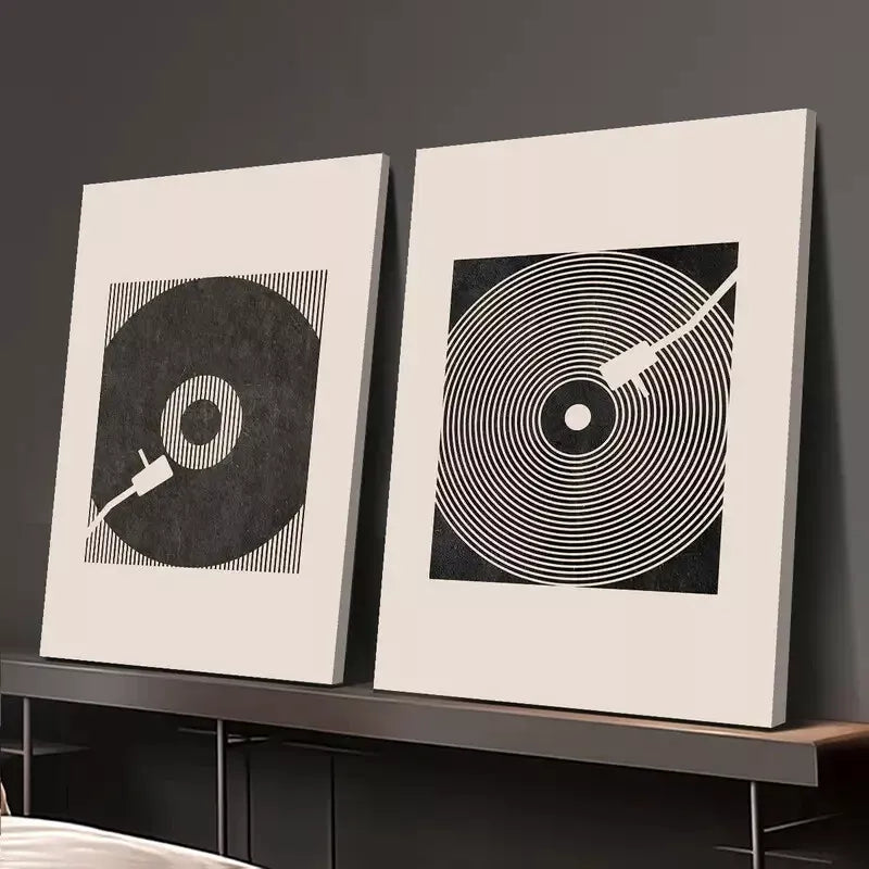 2pcs Decorative Painting, Minimalism, Nordic Style Canvas Framed 50x75cm - High Quality Print 100% Australian Made Wall Canvas Ready to Hang