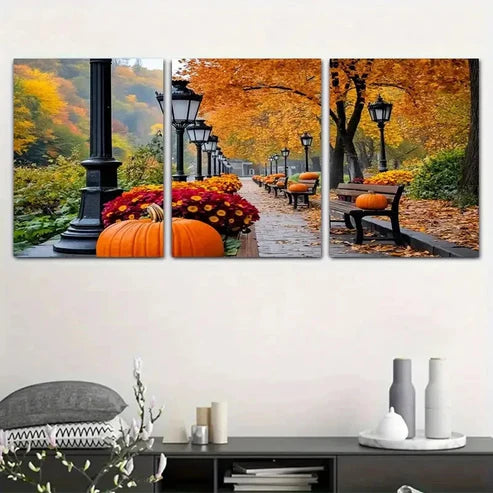 3pcs Set with Park Path SPP Wall Art Canvas Unframed – High Quality Print 100% Australian Made Wall Canvas