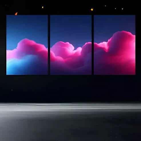 3pcs Beautiful sky Canvas Framed 60x90cm - High Quality Print 100% Australian Made Wall Canvas Ready to Hang