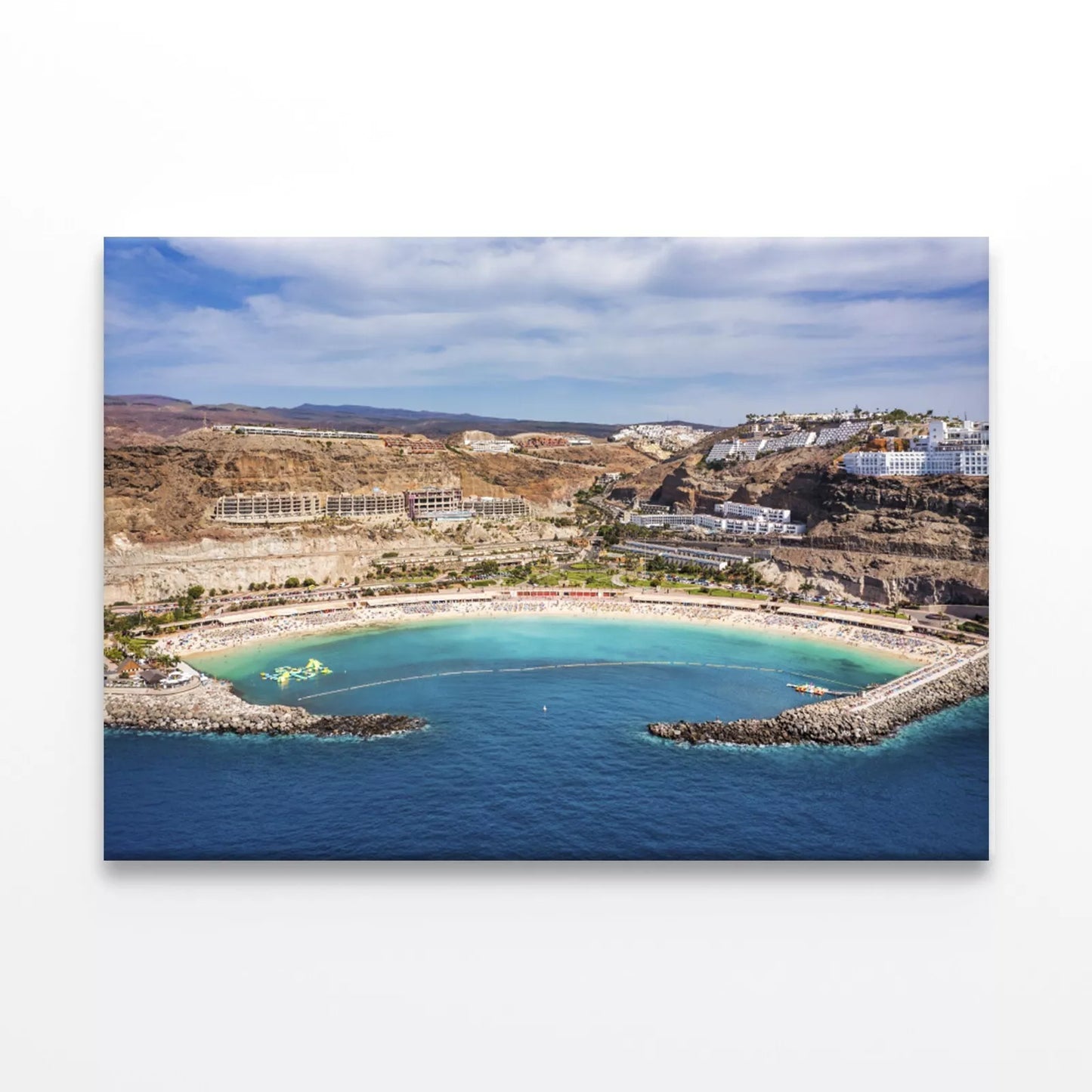 Elegant Amadores Beach In Spain Wall Art Decor 100% Australian Made